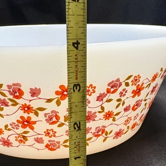 White Floral Glass Casserole Dish - Picture 5 of 6